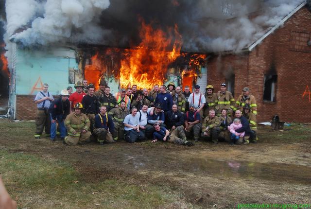 Training burn on Bushwood City Road