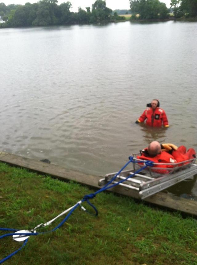 Angled/Water rescue day training