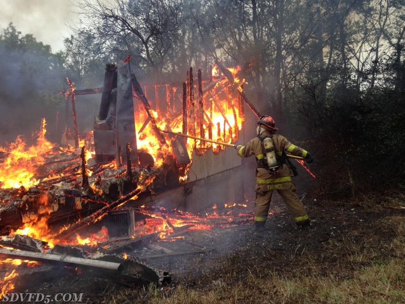 Training burn structure